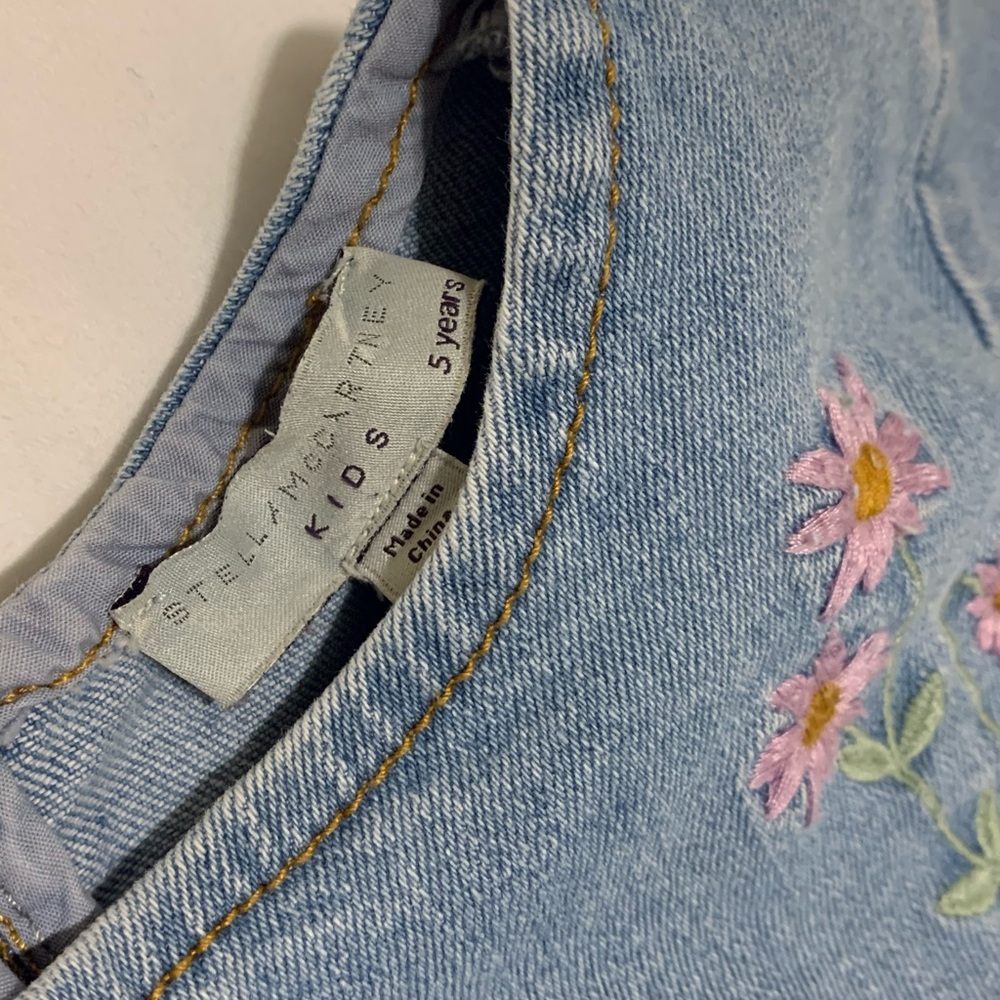 Stella McCartney kids denim floral dress - Picture 4 of 10